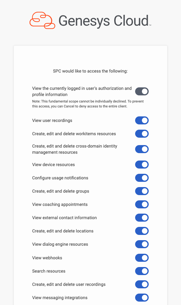 Required Permissions